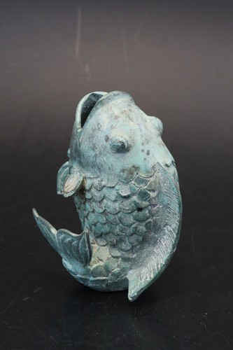 Vase bronze carpe koï bouche - carpe,