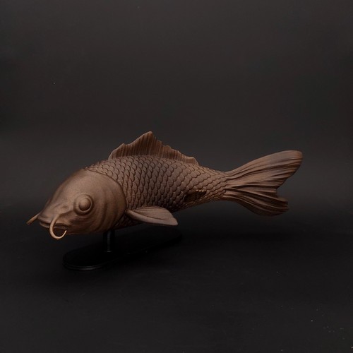 Buste poisson koi - koi, statue